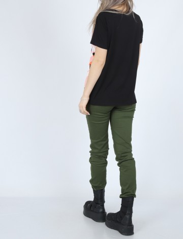 Bluza Fransa, roz/negru