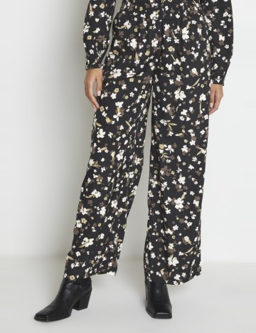 Pantaloni Kaffe, negru