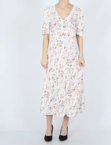 Rochie medie Vero Moda, alb