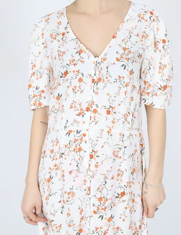 Rochie medie Vero Moda, alb