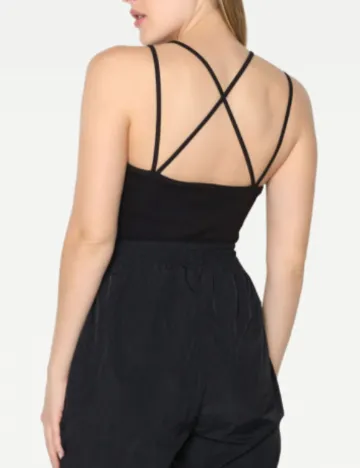Top Tommy Hilfiger, negru Negru