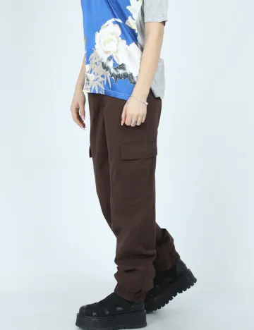 Pantaloni b.young, maro