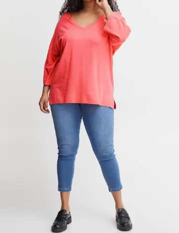 Bluza Fransa Curve, roz