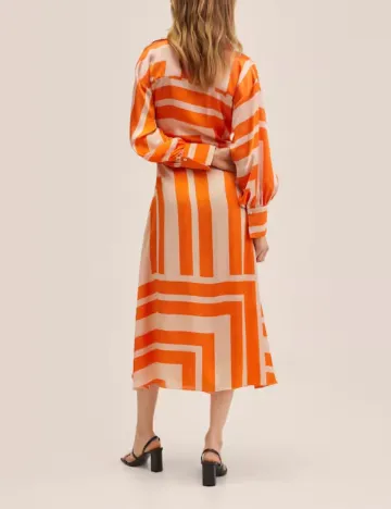 Rochie medie Mango, portocaliu Portocaliu