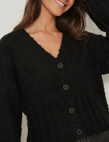 Cardigan NA-KD, negru
