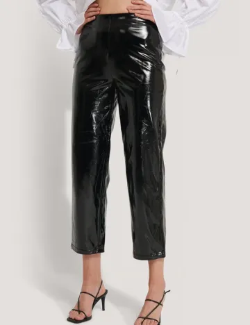 Pantaloni NA-KD, negru