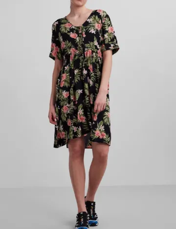 Rochie scurta Pieces, negru