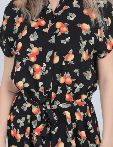 Rochie scurta Pieces, negru