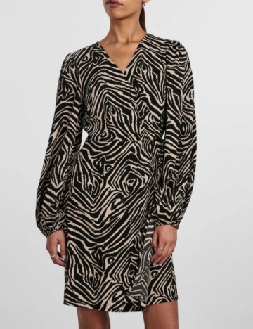 Rochie scurta Pieces, negru
