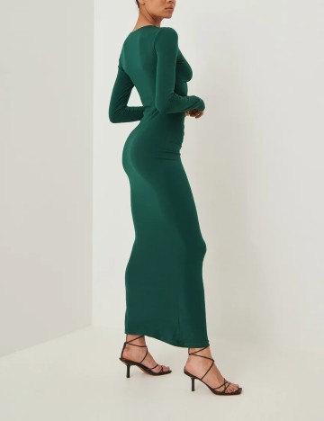 Rochie lunga NA-KD, verde