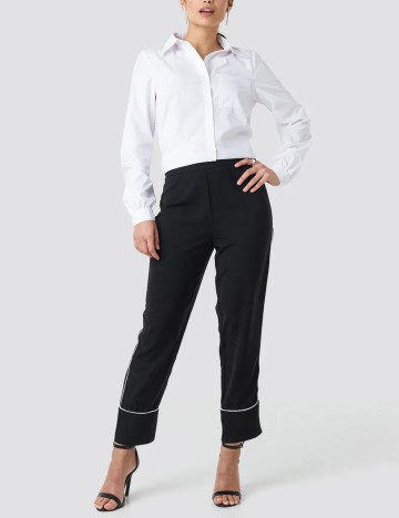 Pantaloni NA-KD, negru