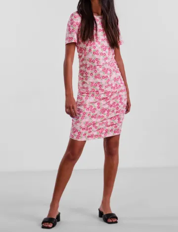 Rochie scurta Pieces, roz