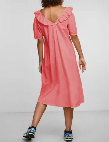 Rochie medie Pieces, roz
