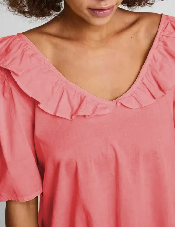 Rochie medie Pieces, roz