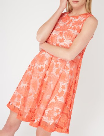 Rochie scurta Tommy Hilfiger, portocaliu