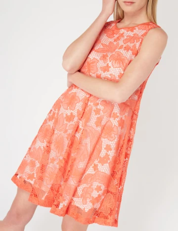 Rochie scurta Tommy Hilfiger, portocaliu