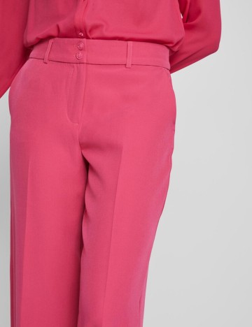 Pantaloni Vila, roz