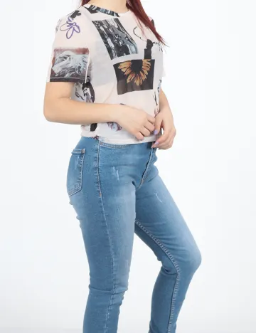 Top Neon&Nylon, ecru