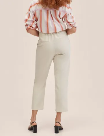 Pantaloni Mango, ecru