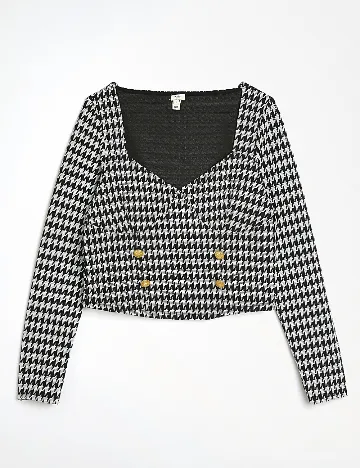 Top River Island, alb/negru