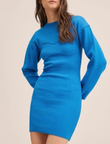 Rochie scurta Mango, albastru