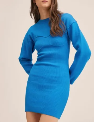 Rochie scurta Mango, albastru
