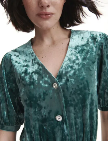 Rochie scurta Reserved, turcoaz