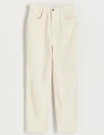 Pantaloni Reserved, crem