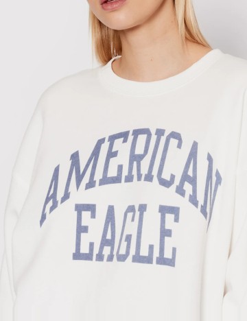 Bluza Oversize American Eagle, alb