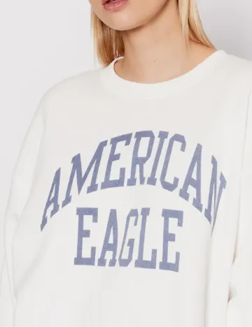 Bluza Oversize American Eagle, alb