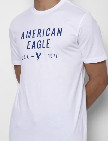 Tricou American Eagle, alb