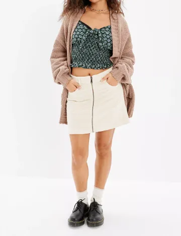 Fusta American Eagle, ecru