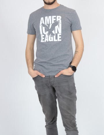 Tricou American Eagle, gri