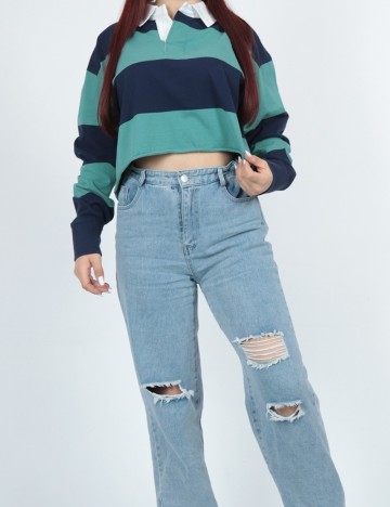 Top American Eagle, verde/bleumarin