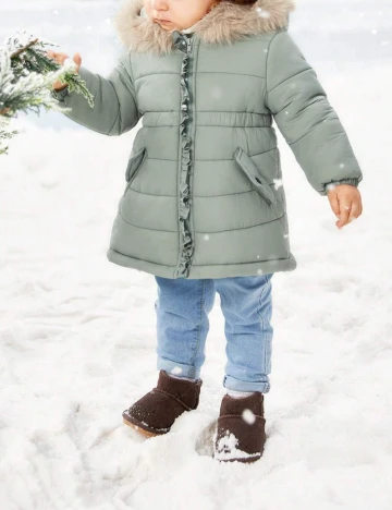 Geaca Shein Kids, verde