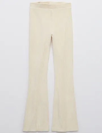 Pantaloni Aerie, crem