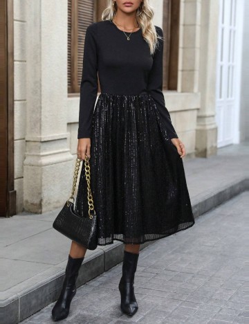 Rochie medie SHEIN, negru