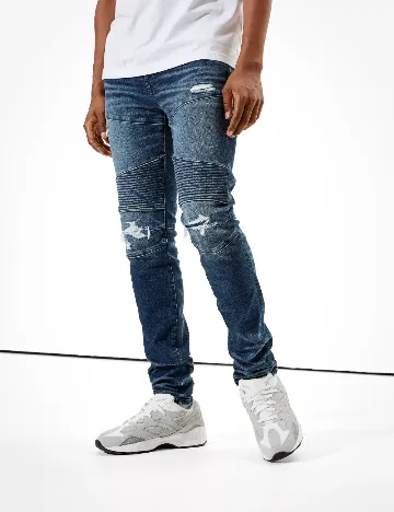Blugi American Eagle, bleumarin Albastru