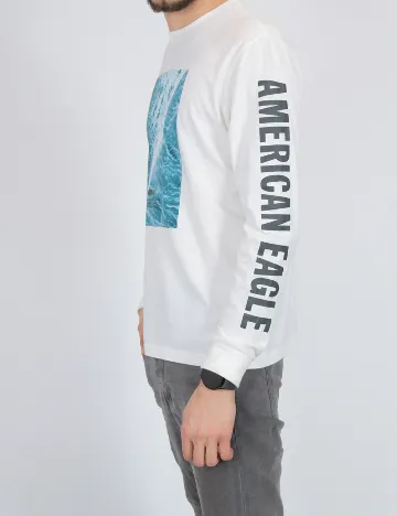 Bluza American Eagle, alb