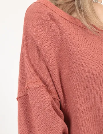 Bluza American Eagle, roz pudra inchis