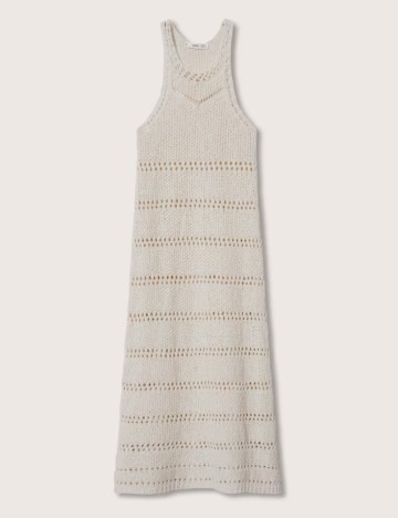 Rochie medie Mango, ecru