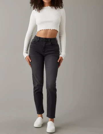 Blugi American Eagle, gri inchis