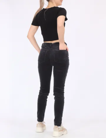 Pantaloni American Eagle, gri inchis