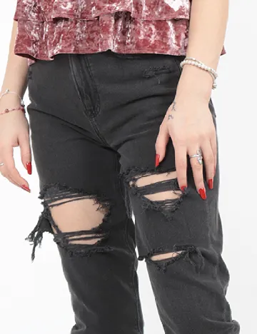 Blugi American Eagle, gri inchis
