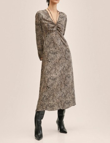 Rochie lunga Mango, animal print