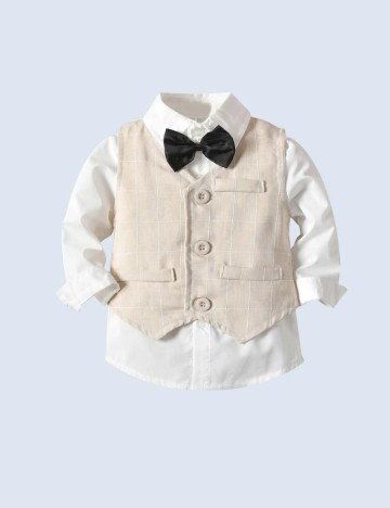 Costum Shein Kids, crem