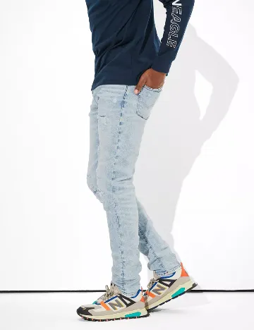 Blugi American Eagle, bleu