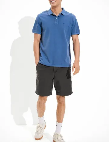 Pantaloni scurti American Eagle, gri inchis