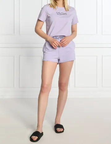 Pantaloni scurti Calvin Klein, mov