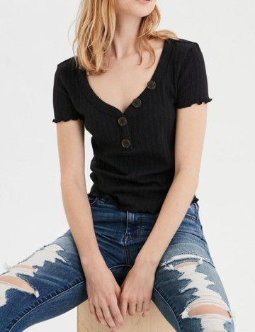 Tricou American Eagle, negru